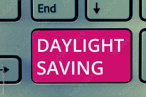Wallpaper Mural Conceptual hand writing showing Daylight Saving. Business photo showcasing Storage technologies that can be used to protect data. Torontodigital.ca