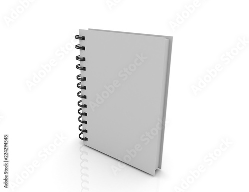 blank notebook cover concept
