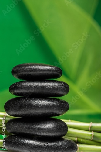 Balancing Pebbles with Bamboo