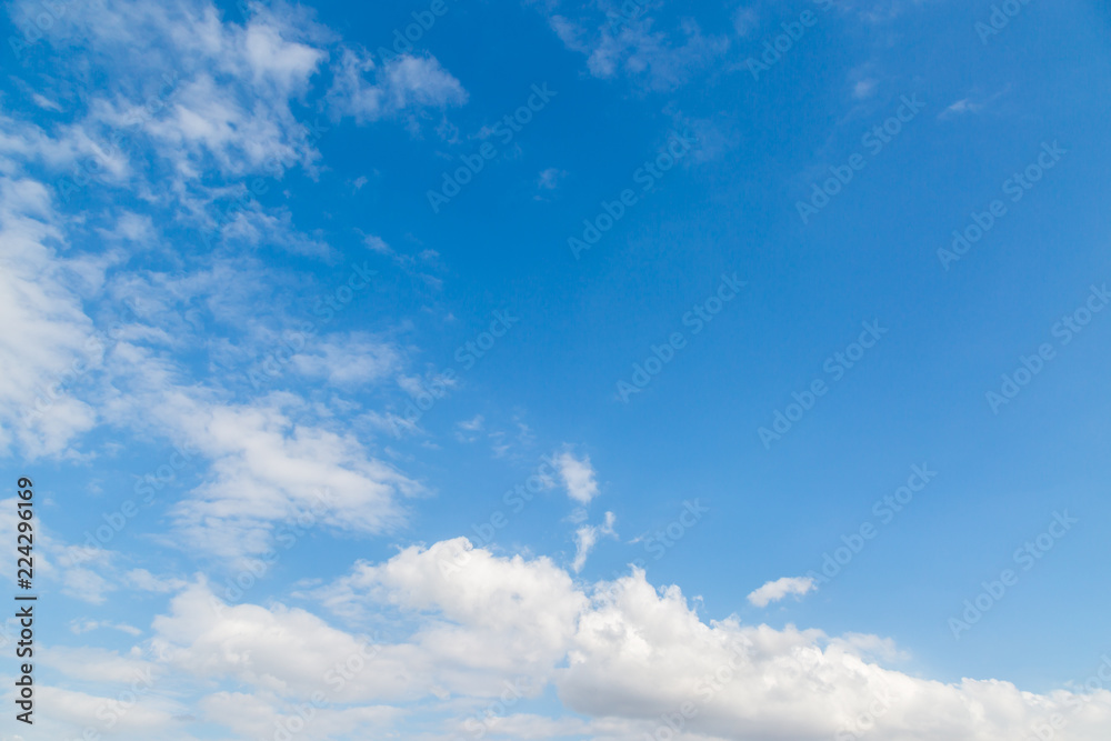 Light blue sky clouds