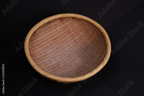 福岡県八女市　竹細工　ざる