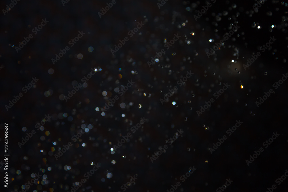 Colorful defocus bokeh water use for background