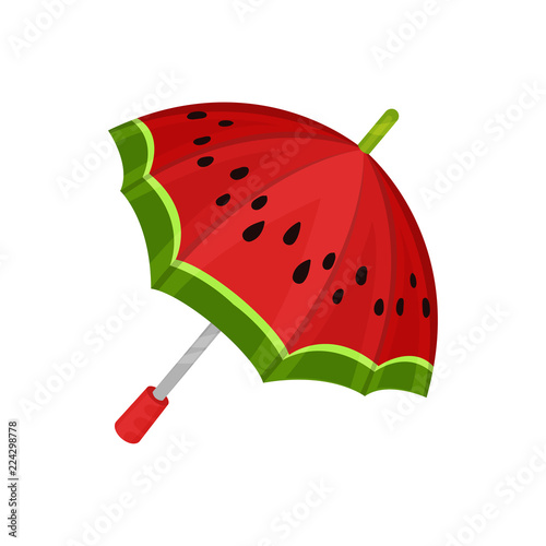  ute watermelon umbrella vector Illustration on a white background