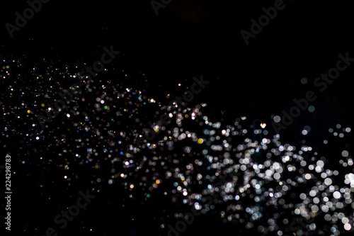 abstract black bokeh background