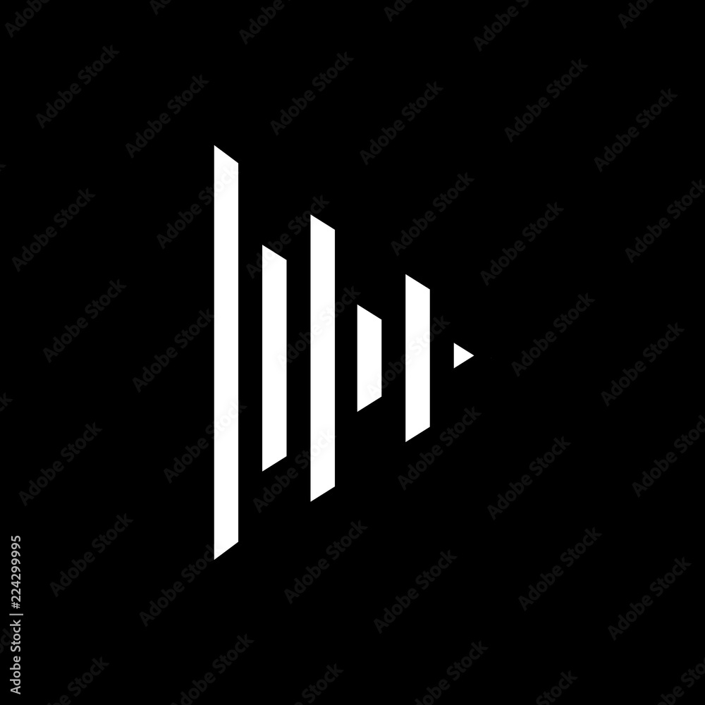 art of triangle logo vector