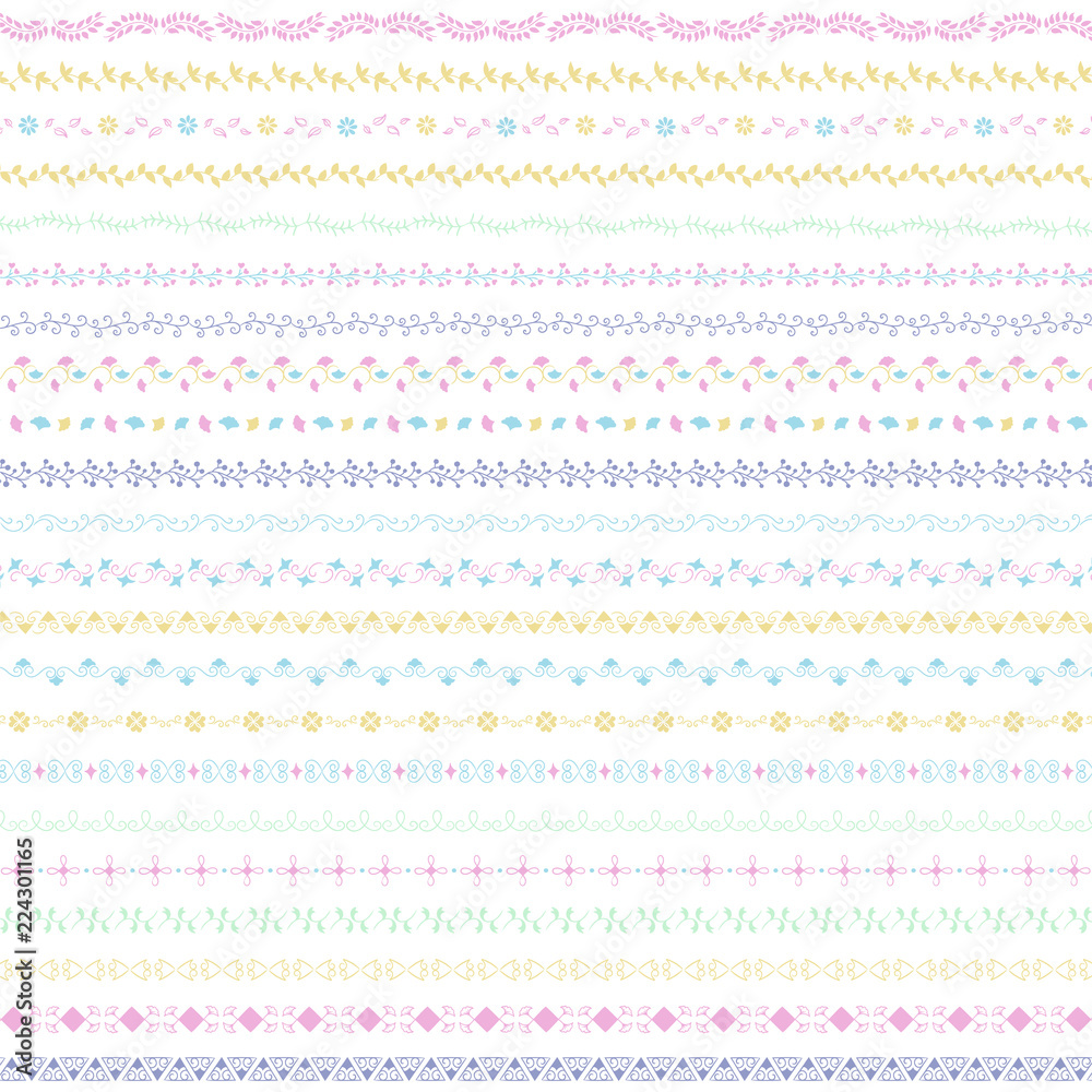 Collection of divider design element vectors Collection of divider design element vectors