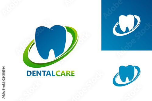Dental Care Logo Template Design Vector, Emblem, Design Concept, Creative Symbol, Icon
