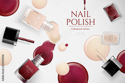 Fashion nail lacquer ads