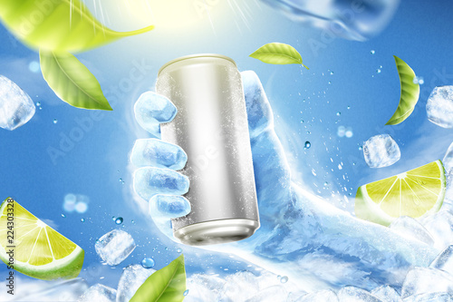 Refreshing drink ads