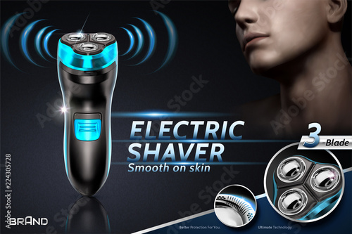 Electric shaver ads