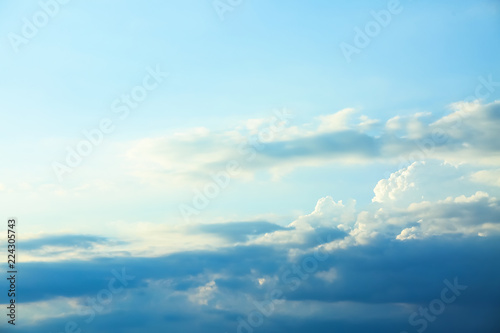 Beautiful view of blue sky with clouds © Pixel-Shot