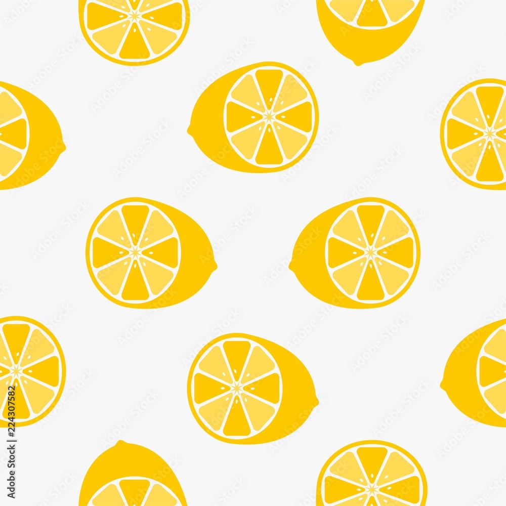 Lemon pattern wallpaper vector icon design