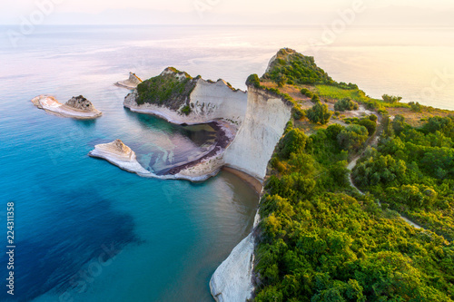 Obraz na płótnie Beautiful view of Cape Drastis in the island of Corfu in Greece w salonie