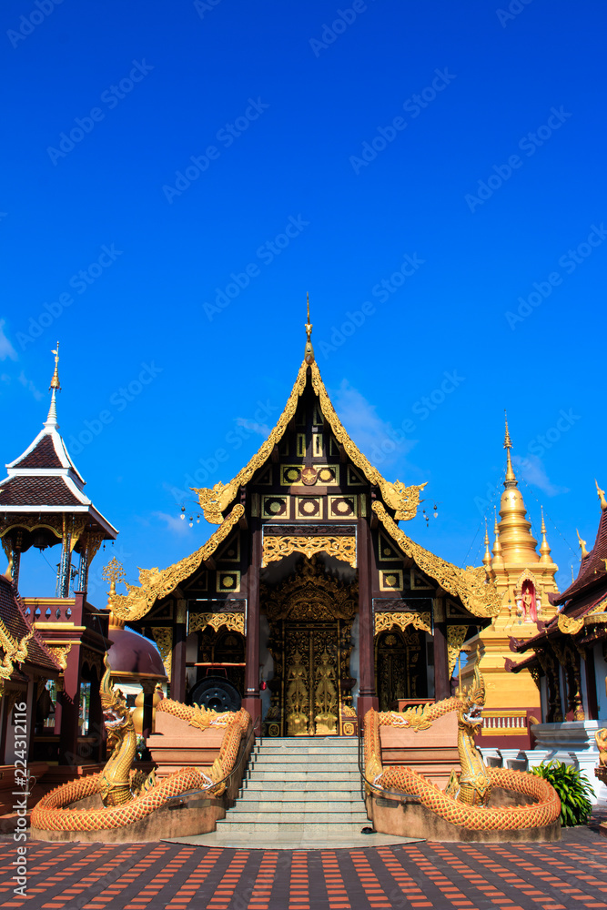 Wat Pak Mueang - Buddhist Temple , Chiang Mai Thailand