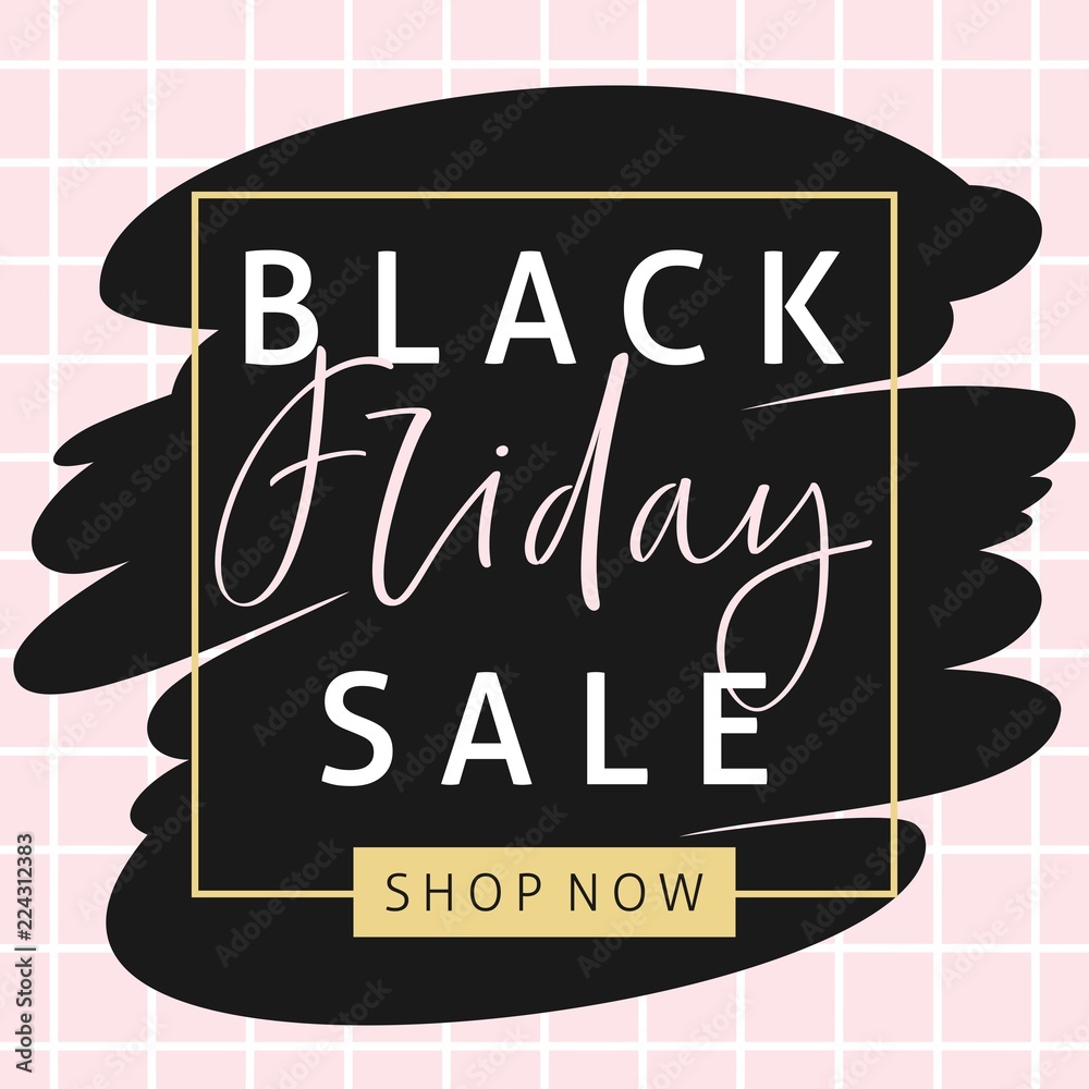 Fototapeta premium Black friday sale banner