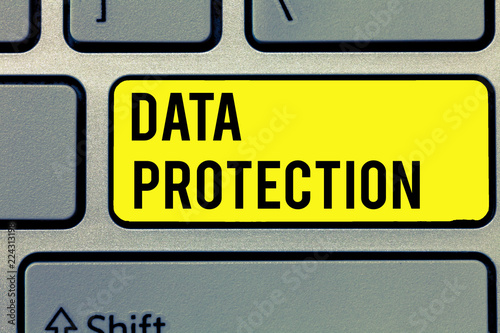 Wallpaper Mural Text sign showing Data Protection. Conceptual photo Protect IP addresses and personal data from harmful software. Torontodigital.ca