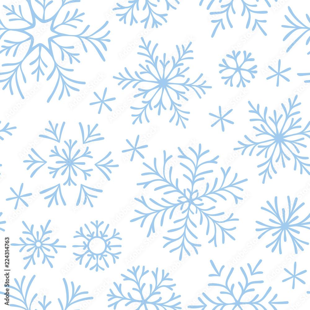 Christmas seamless doodle pattern Christmas seamless doodle pattern