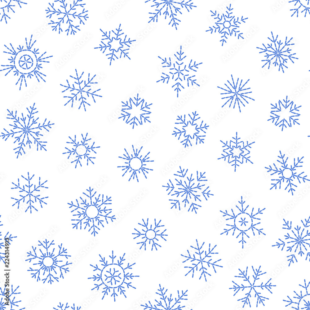 Christmas seamless doodle pattern Christmas seamless doodle pattern