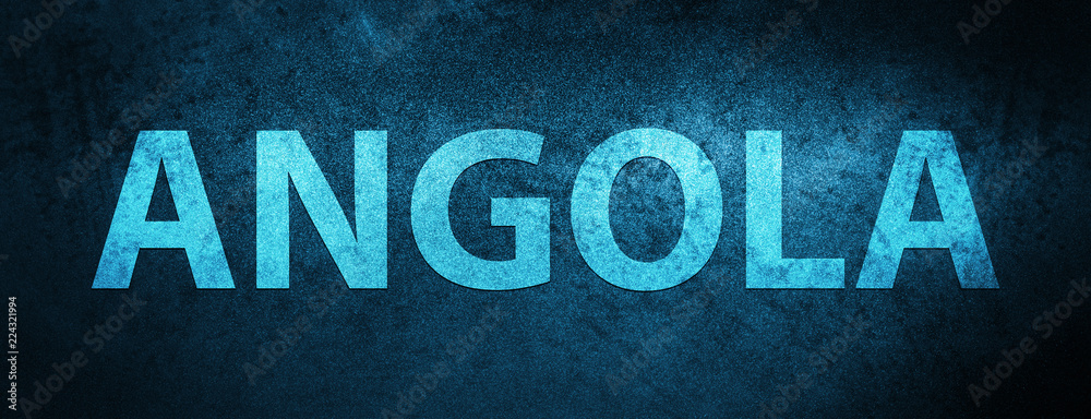 Angola special blue banner background