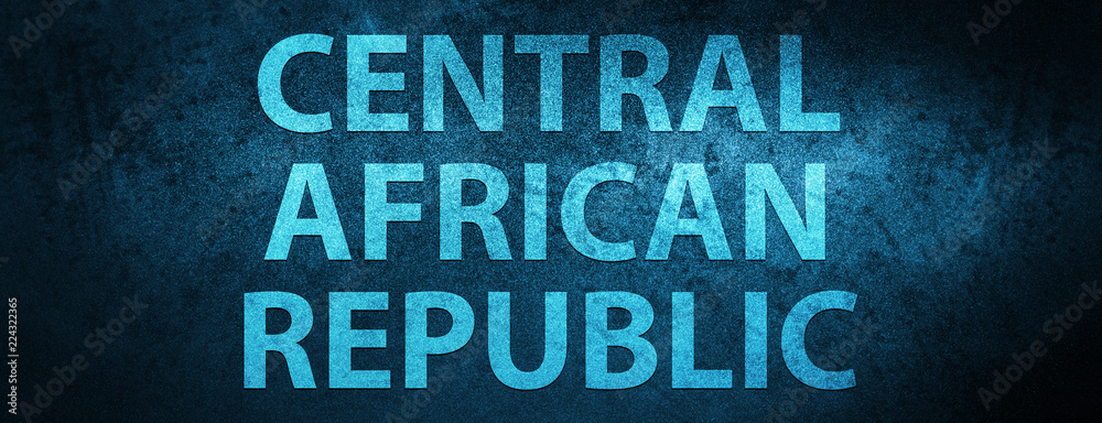 Fototapeta premium Central African Republic special blue banner background