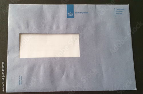 Tax document envelop from the Dutch tax organization called Belastingdienst photo