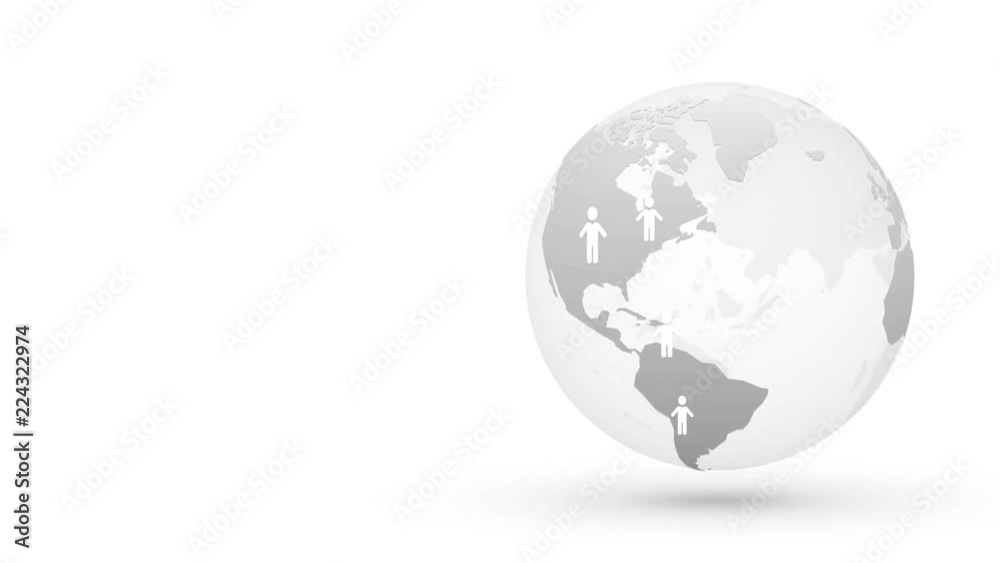 silver planet earth globe with people icons abstract social network concept silver planet earth globe with people icons abstract social network concept