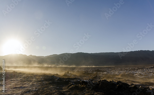 Hidden lagoons of Baltinache, Atacama Desert, Chile