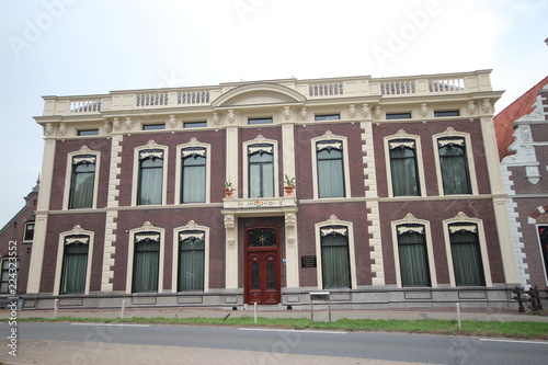 Old building in Haastrecht which is nowadays museum Bisdom van Vliet as legacy of the family bisdom van vliet who used to live in this huge house.