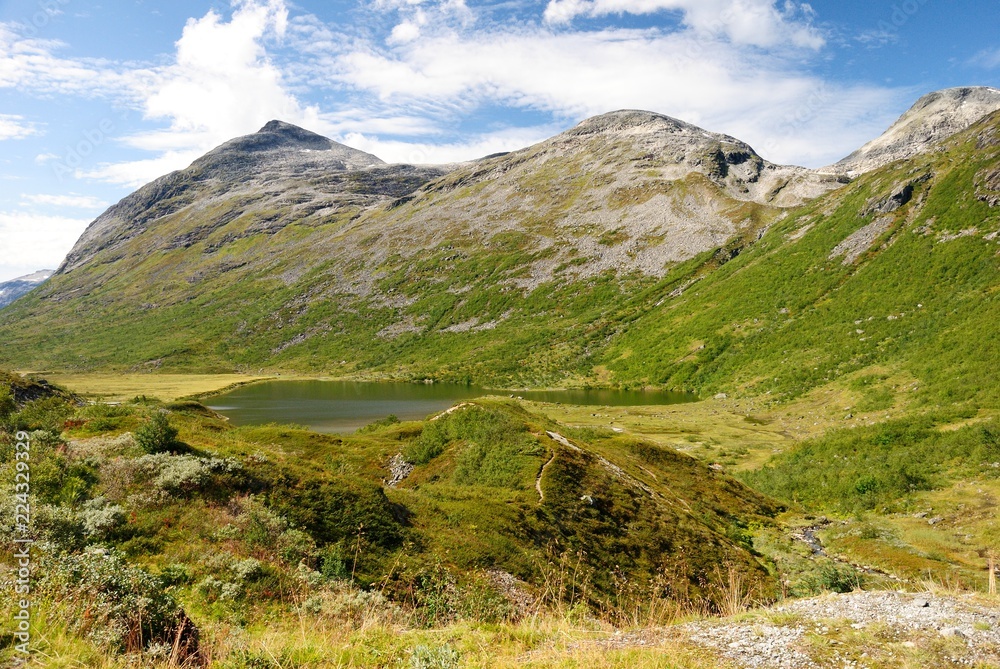 Trollstigen landscape along Country Road 63 in Norway