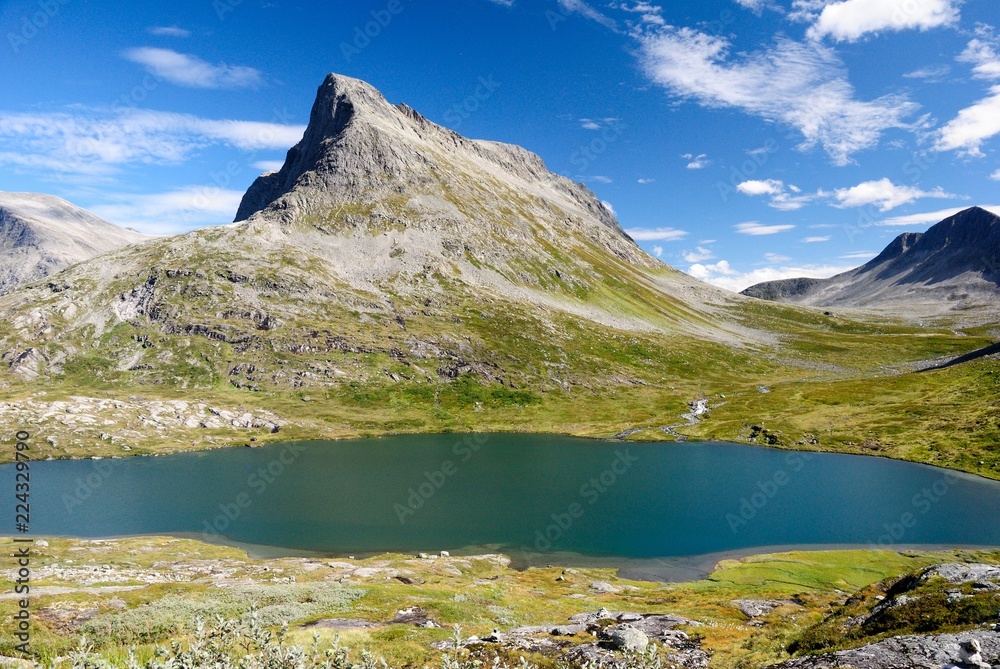 Trollstigen landscape along Country Road 63 in Norway