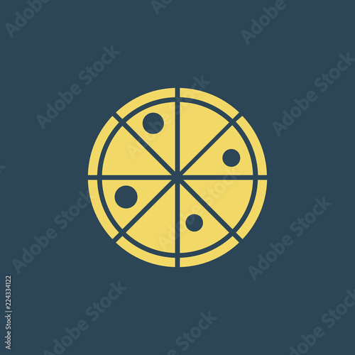 Colored pizza icon