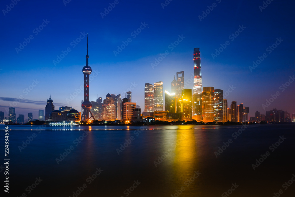 Shanghai city skyline in the morning, Shanghai China
