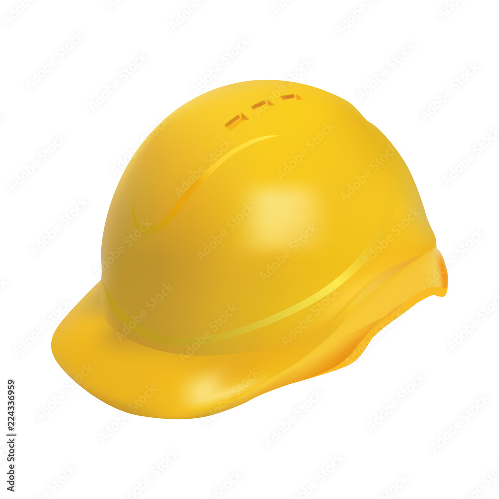 Fototapeta premium Hard Hat - Safety Helmet Realistic Illustration