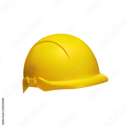 Hard Hat - Safety Helmet Realistic Illustration