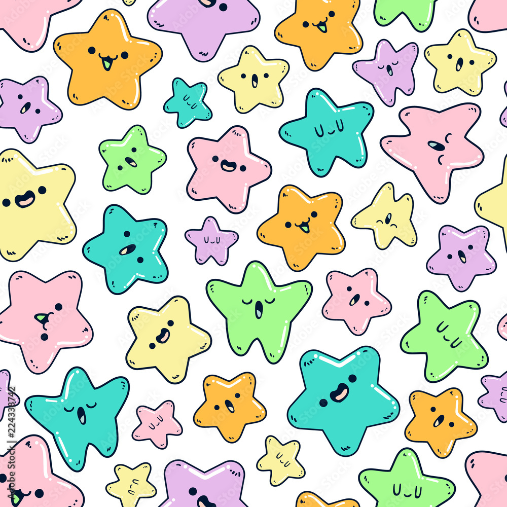 cute stars seamless pattern cute stars seamless pattern
