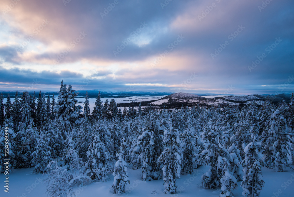 Snowy Landscape in Sweden, Europe