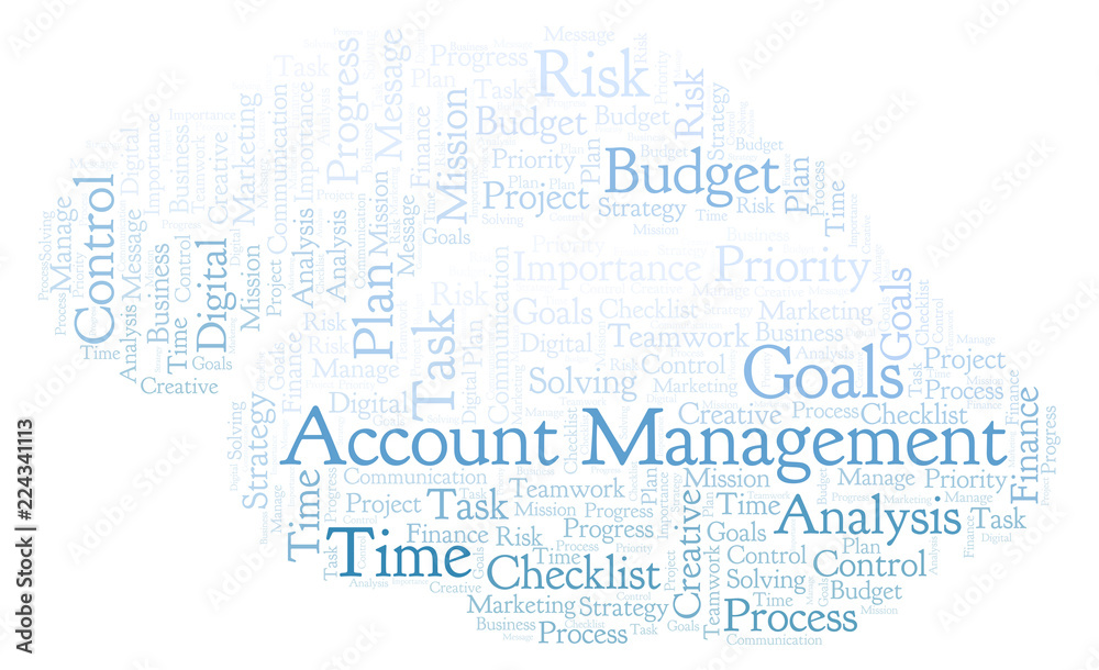 Account Management word cloud, made with text only. Account Management word cloud, made with text only.