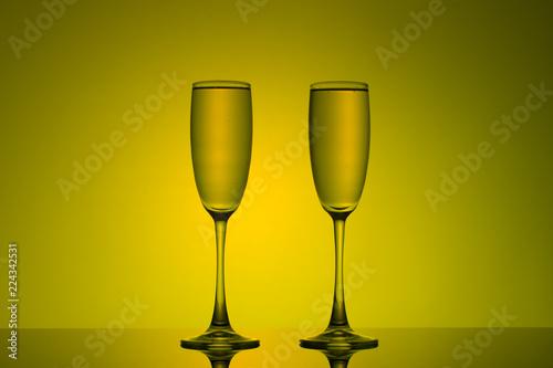two glasses of golden Shapman 