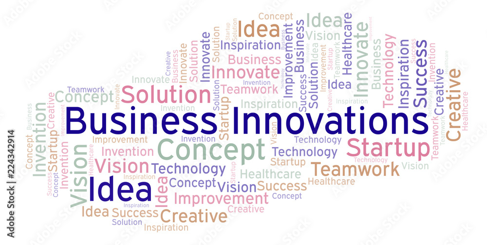 Business Innovations word cloud, made with text only. Business Innovations word cloud, made with text only.