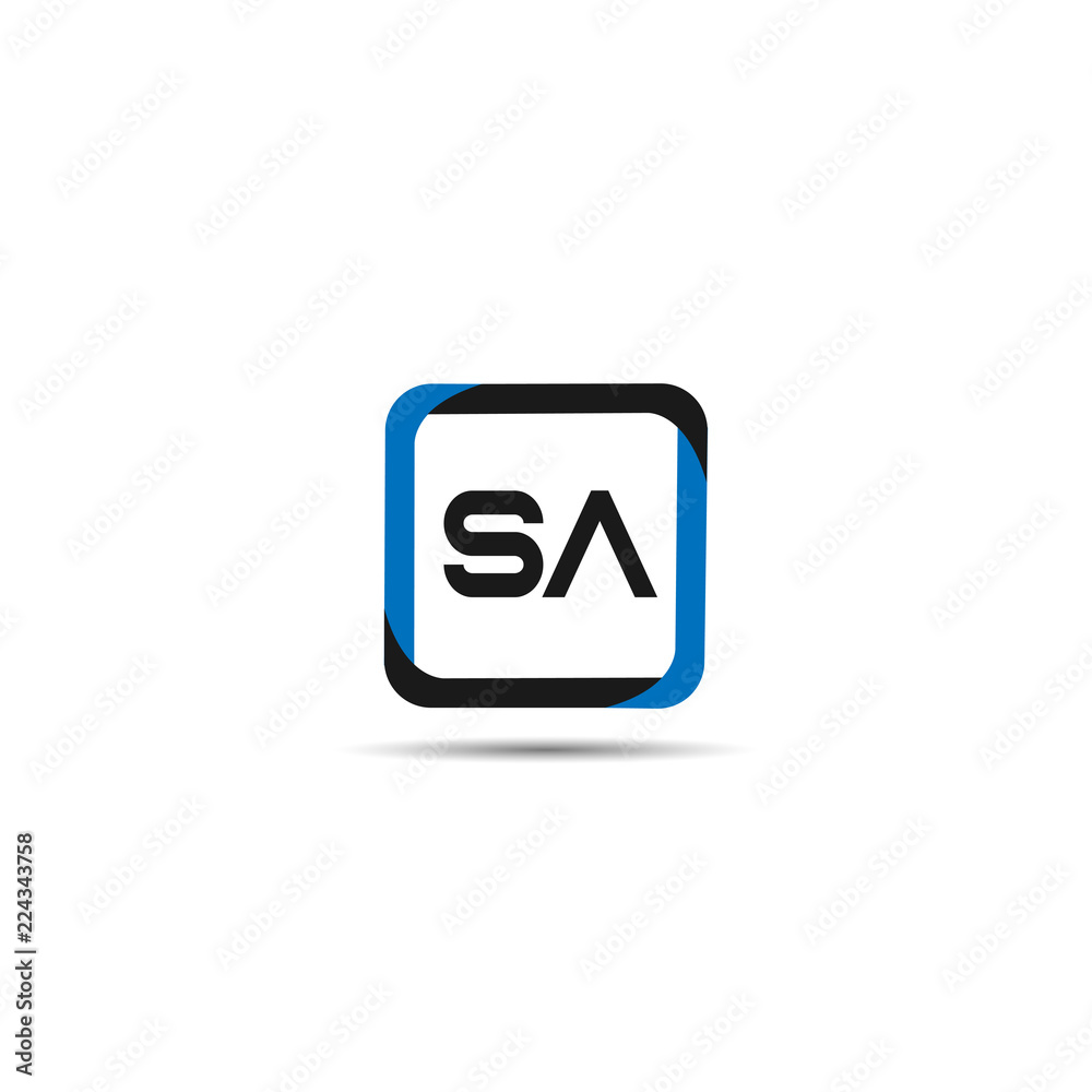 Initial Letter SA Logo Template Design Initial Letter SA Logo Template Design