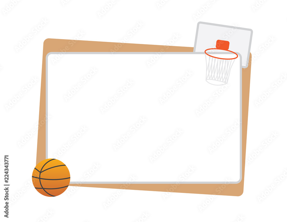 frame with ball net isolated Vector | Adobe Stock