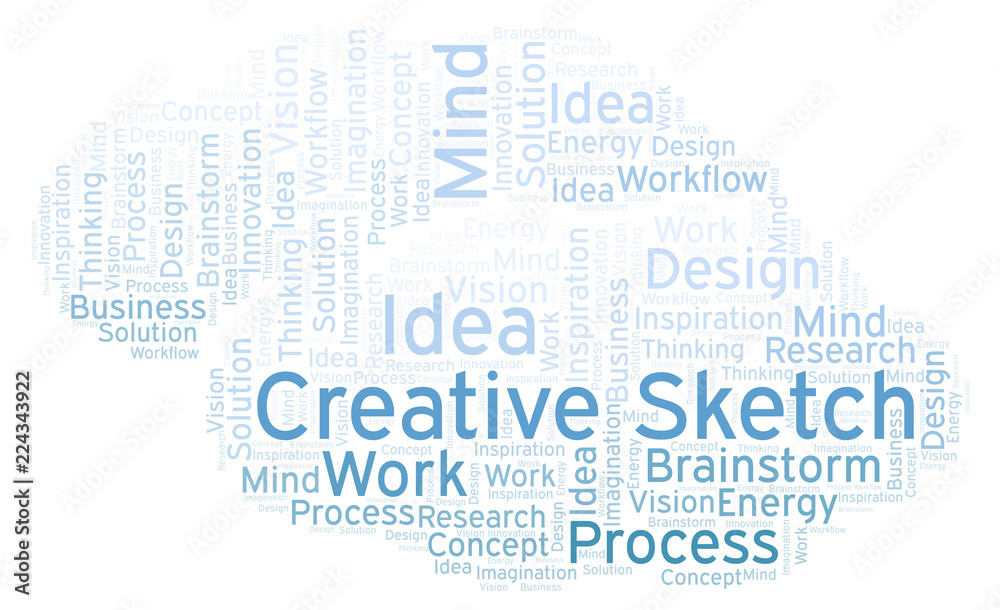 Creative Sketch word cloud, made with text only. Creative Sketch word cloud, made with text only.