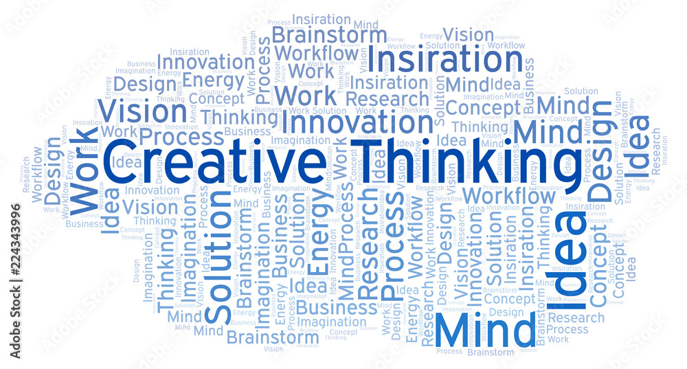 Creative Thinking word cloud, made with text only. Creative Thinking word cloud, made with text only.
