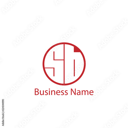 Initial Letter SB Logo Template Design