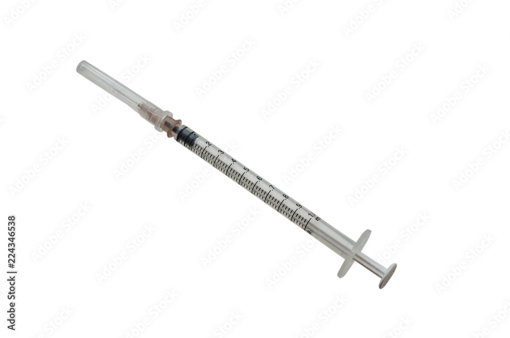 Medical syringe . The selected path. Medical syringe . The selected path.