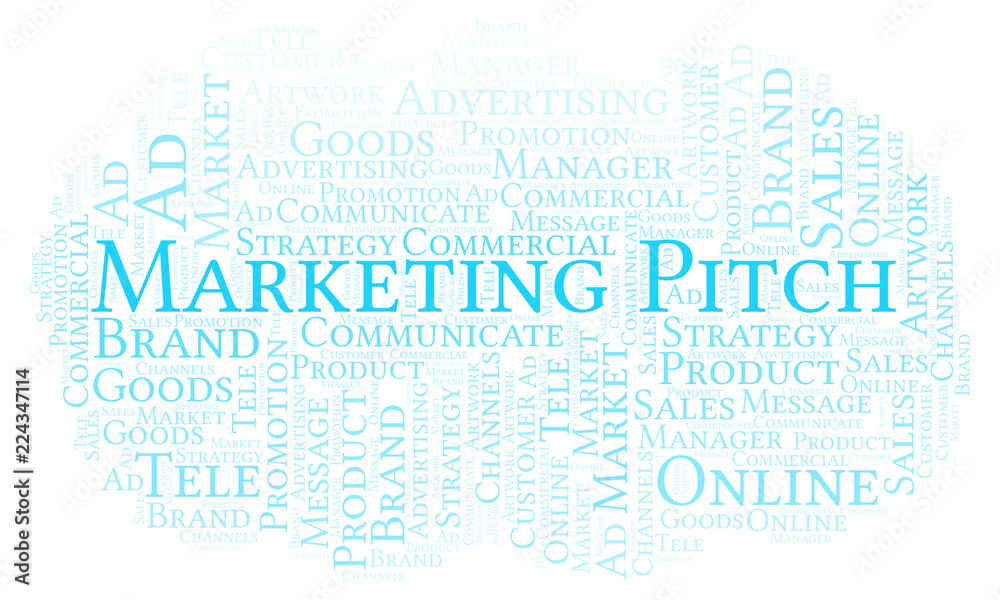 Word cloud with text Marketing Pitch. Word cloud with text Marketing Pitch.