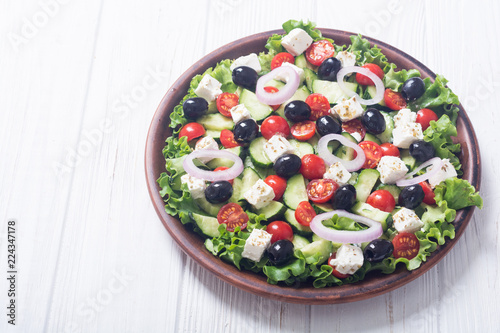 Fresh vegetables greek salad