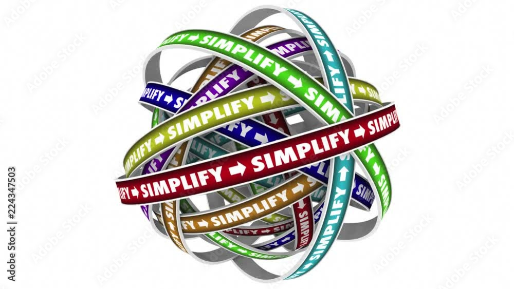 Simplify Make It Simple Easy Process 3d Animation
