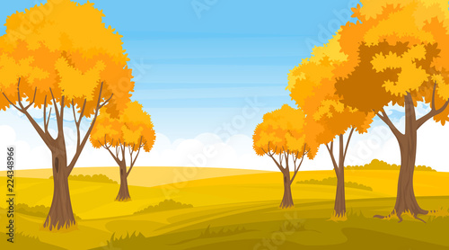 Autumn rural landscape