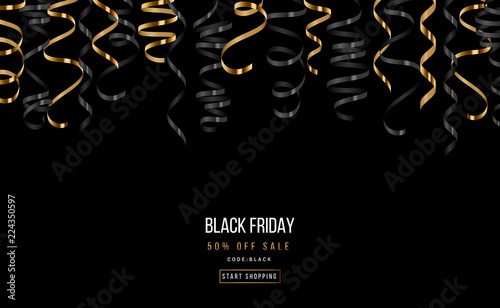 Black Friday with gold serpentine